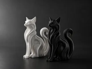 Cat - Modern minimalist decorative ornament