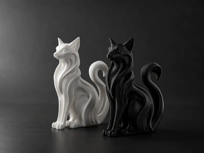 Cat - Modern minimalist decorative ornament