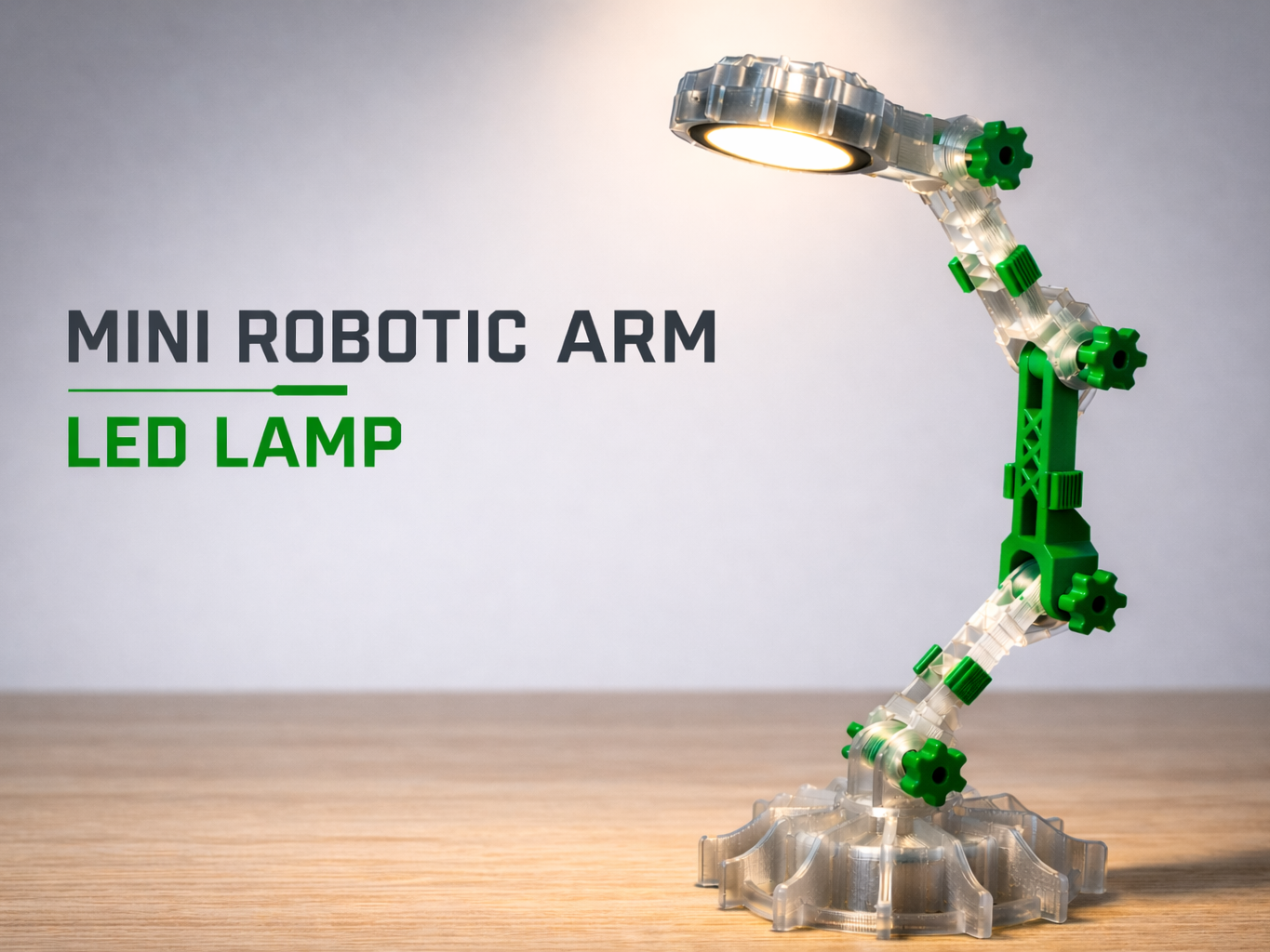 Mini Robotic Arm LED Lamp (Bambu Kit 001)