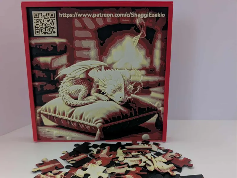 49 Piece Sleeping Baby Dragon Jigsaw Puzzle