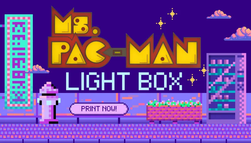 Ms. Pac-Man Light Box
