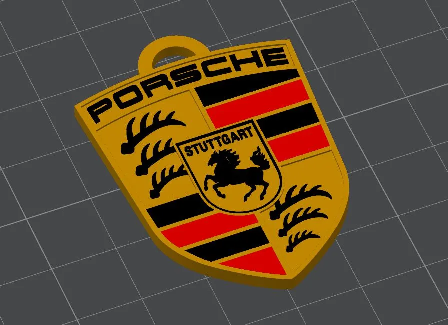 Porsche keychain by Carlson MakerWorld