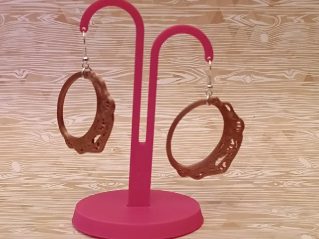 Pendientes pandereta plana