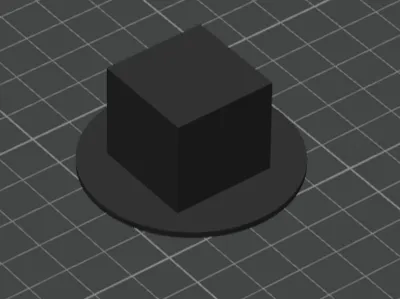 Coaster with a cube