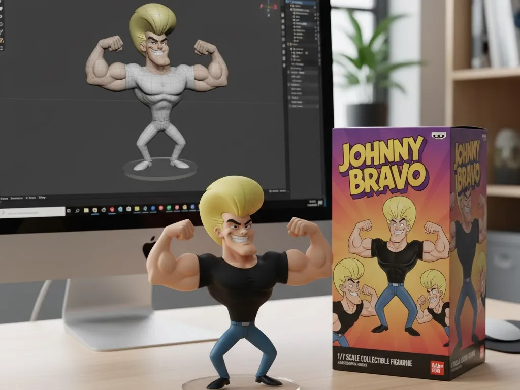 Johnny Bravo - Free 3D Print Model - MakerWorld