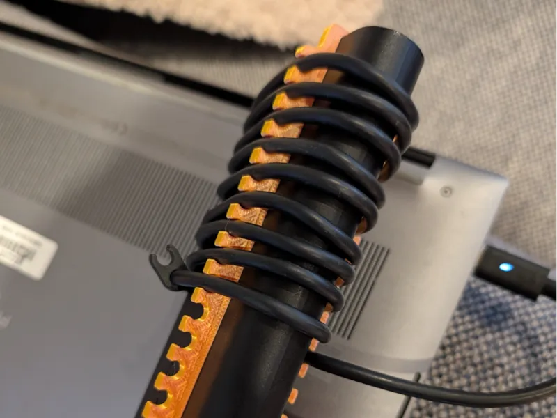 Dell 130W laptop charger cable tidy