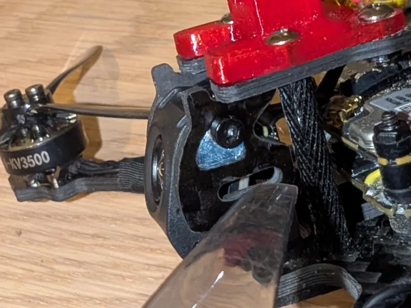 Crux35 minimalistic O4 lite camera adapter