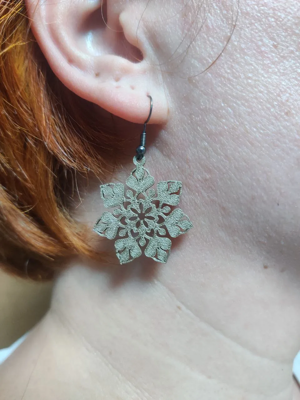 Indian Bloom Mandala Earrings view 4