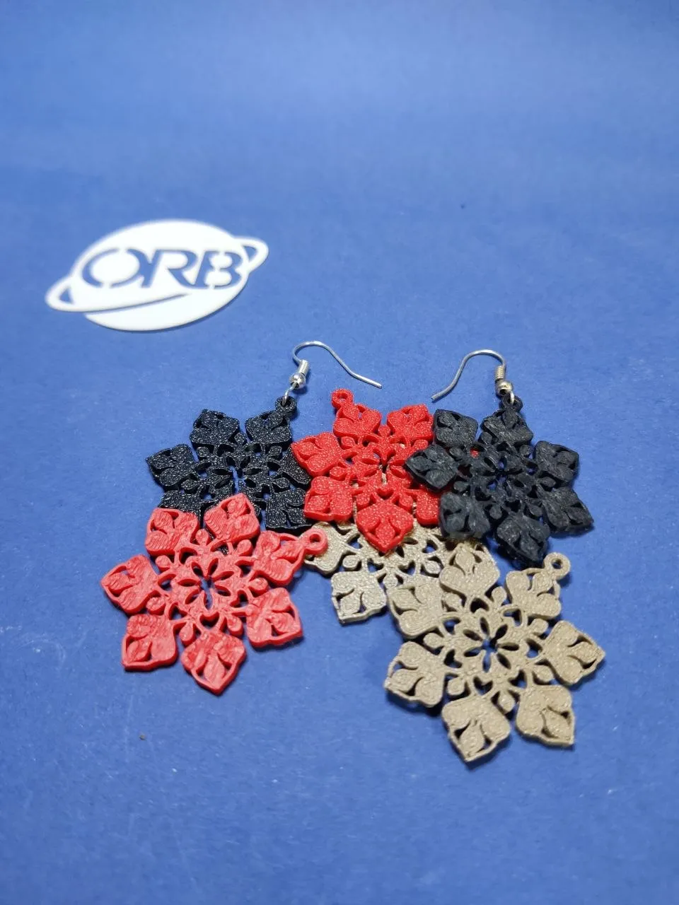 Indian Bloom Mandala Earrings view 2