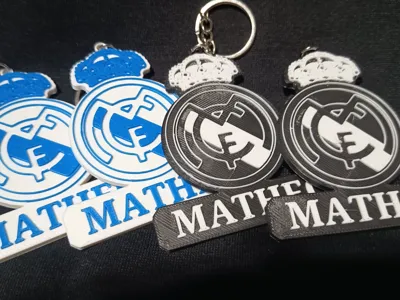 Real Madrid Keychain With name Matheo WITHOUT AMS