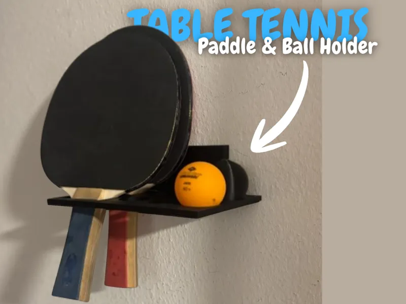 Ping Pong - Paddle and Ball Holder