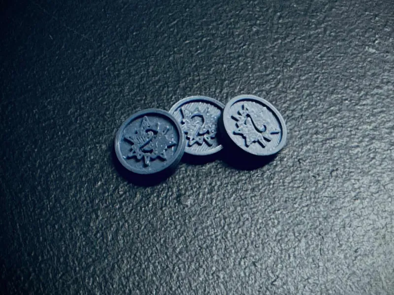 1/2" (12mm) Damage(2) Marker/Token 