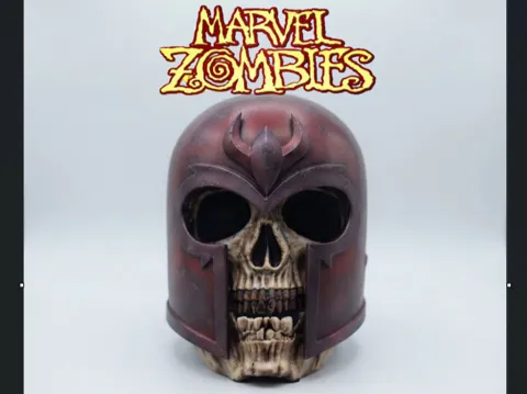 Pieza para disfraz o exhibición: ZOMBIE MAGNETO HELMET — referencia de MakerWorld