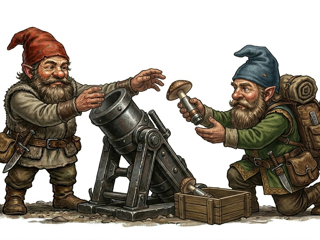 Gnome more Mr nice guy Mushroom Mortar