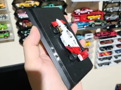 1/64 scale car display stand for rubber bands