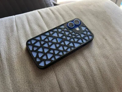 triangles iphone 16 TPU case
