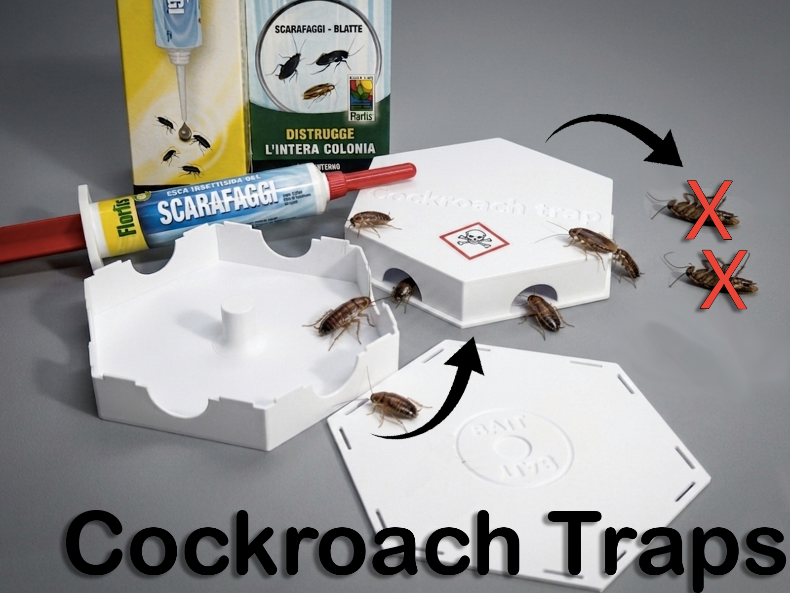 Reusable cockroach trap