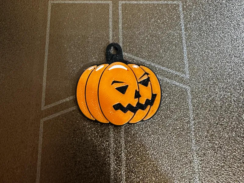 Halloween Pumpkin Keychain
