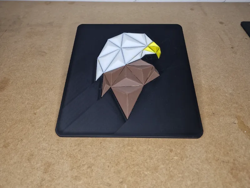 Eagle Wall Art – Low Poly Style Mural