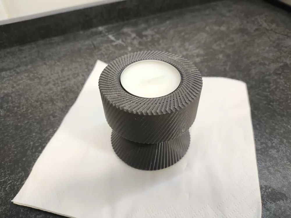 Double candlestick holder and tea light holder - Free 3D Print Model ...