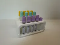Portoir de tubes de laboratoire extensible 13x75mm — photo 1