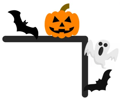 Halloween-Themed Corner Decoration