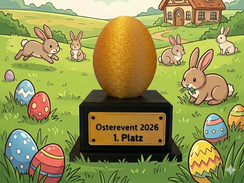 Pokal / Trophäe Ostereiersuche