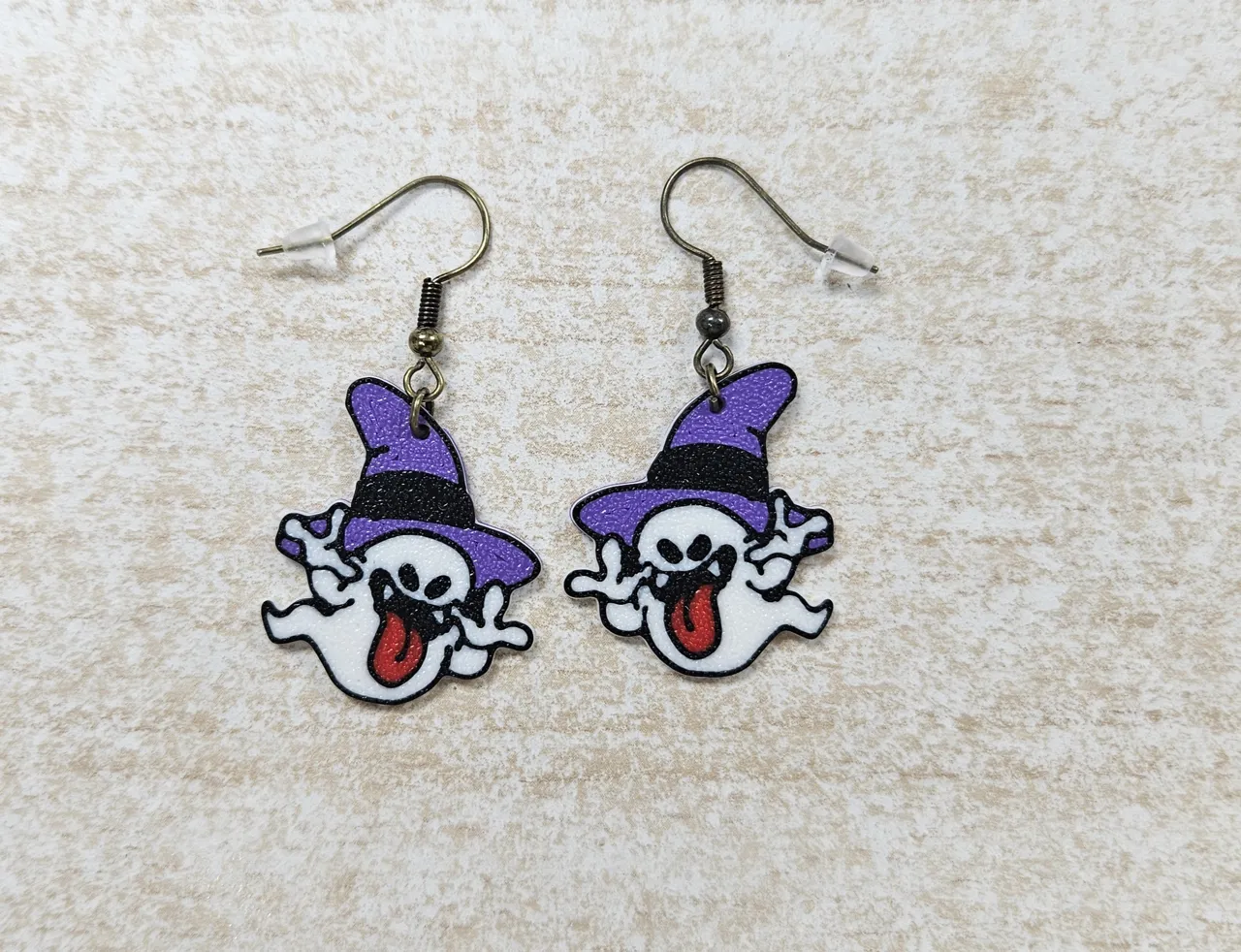 Ghost Halloween Earrings view 2
