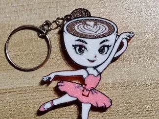 Brainrot - Ballerina Capuccina Flexi Keychain