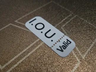 IOU ticket