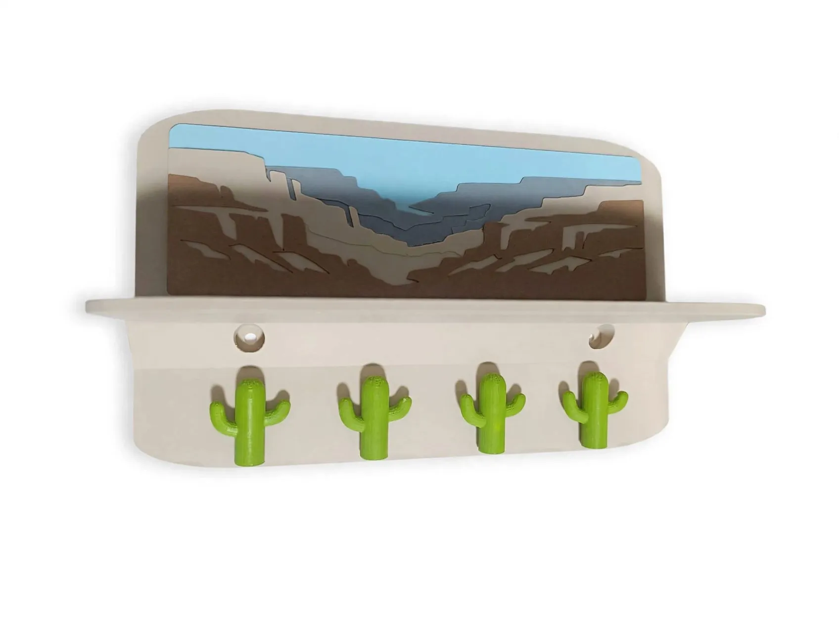 Estanteria y porta llaves desierto view 3