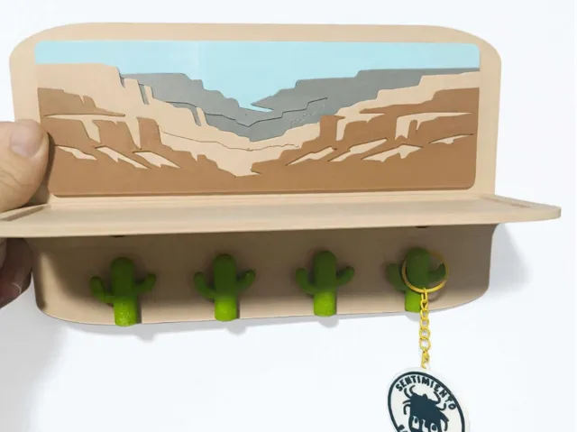 Estanteria y porta llaves desierto