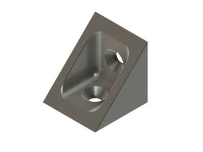 Solid angle 25x25mm