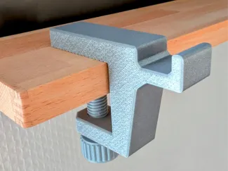 Tischklemme mit Haken zum Anschrauben an Platten