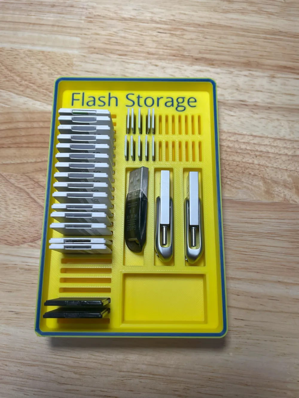 One Tray Flash Gridfinity Flash Storage Tray by AegisSailor - MakerWorld