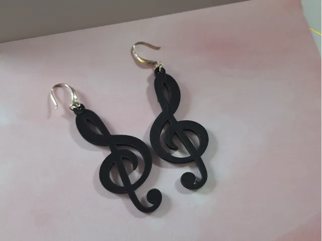 Treble Clef Earrings the Musical Statement Jewelry