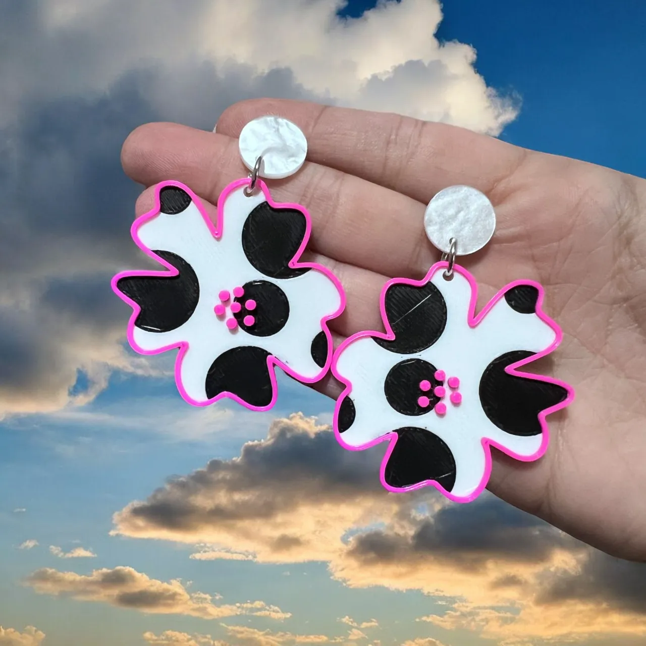 Pendientes de flor view 3