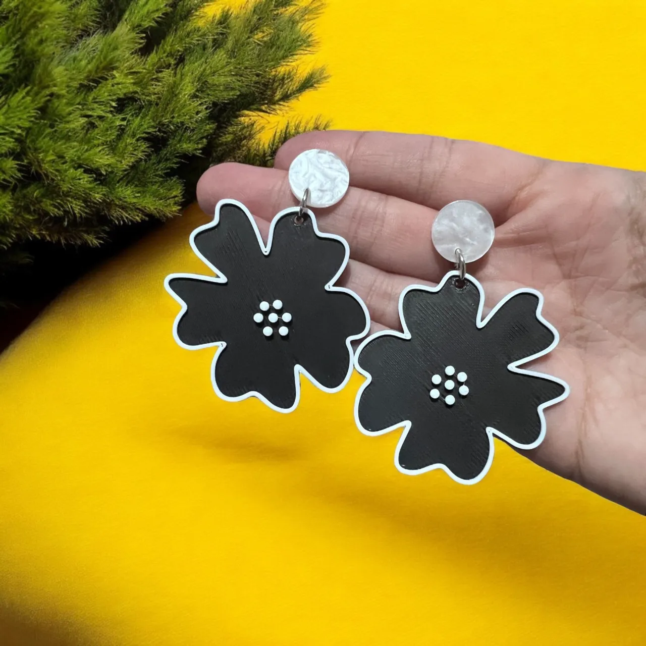 Pendientes de flor view 4