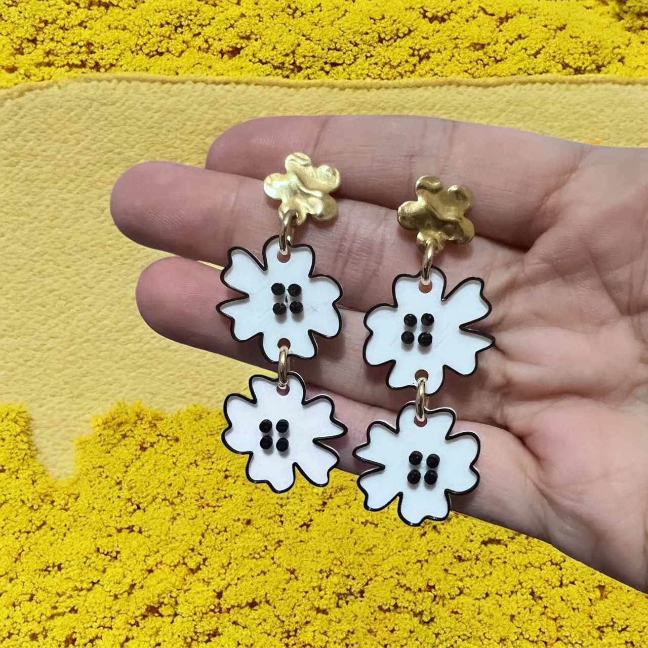 Pendientes de flor view 2