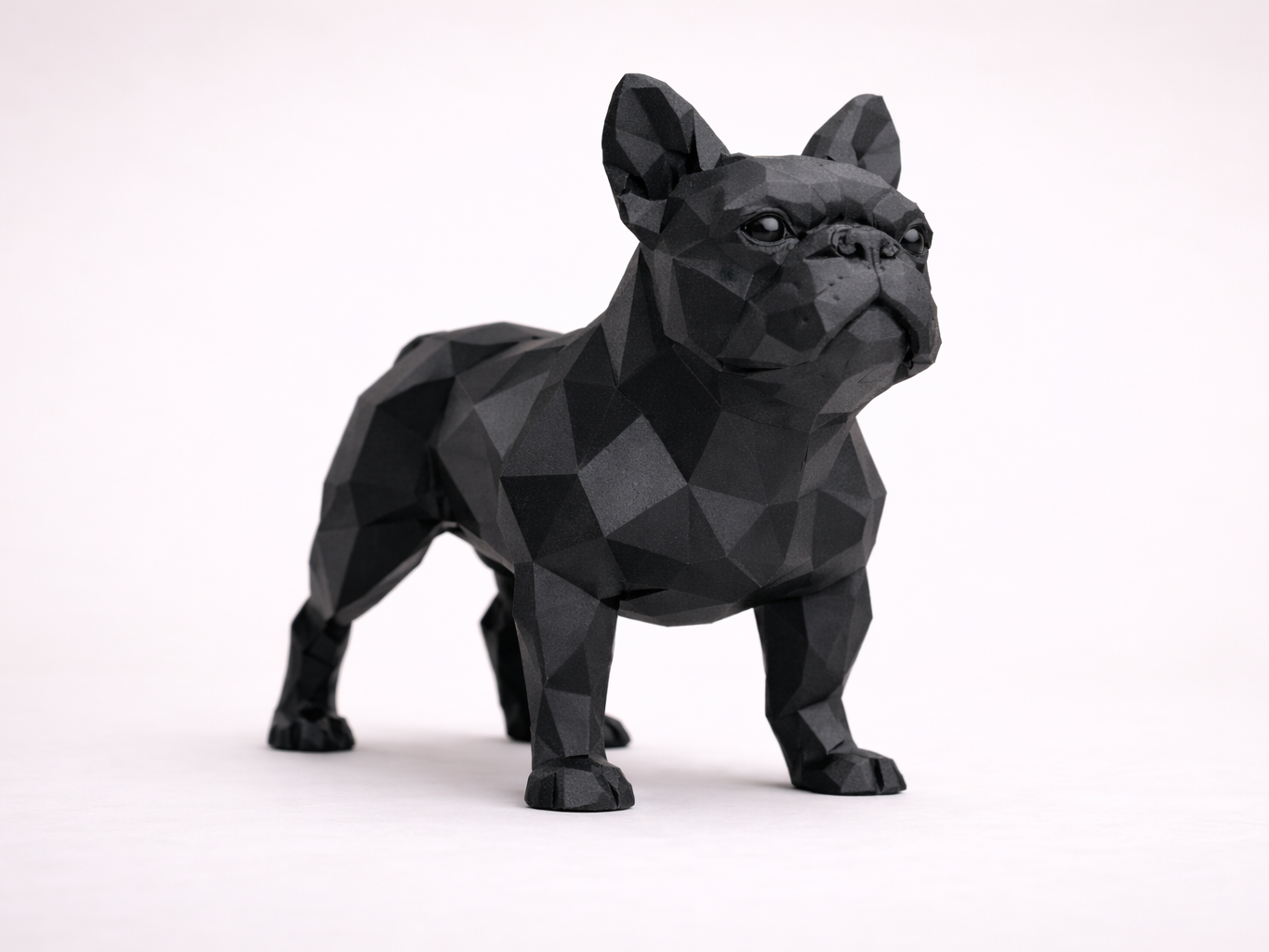 Low Poly Dogge – Bambu PLA Matte Carbon Black