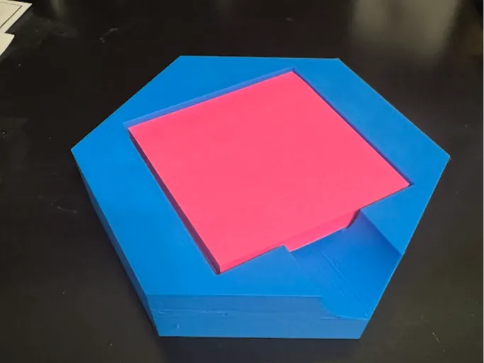Hex Post-It Note Holder