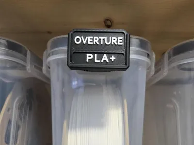 Customizable Filament Swatch Label 