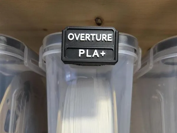 Customizable Filament Swatch Label 