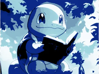 Squirtle - Gameboy Blue - ChromaCanvas