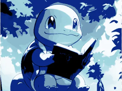 Squirtle - Gameboy Blue - ChromaCanvas