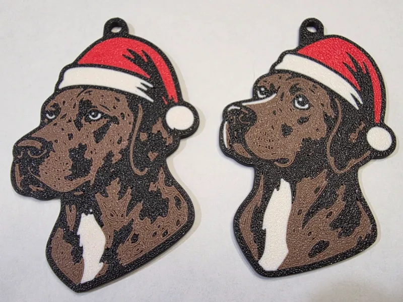 Catahoula Leopard Dog Christmas Ornaments