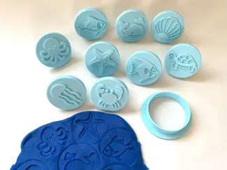 Ocean - Themed Stamp Set and cutter