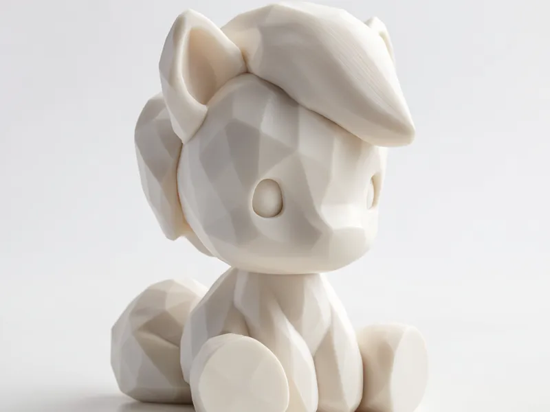 Cute chibi-style pony figurine
