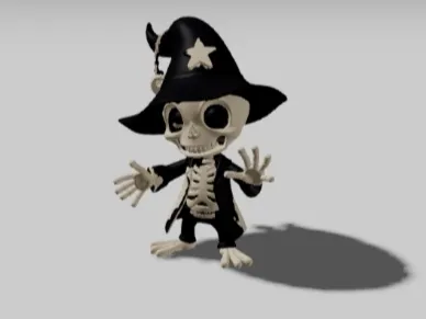 Witch skeleton