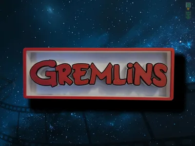 Gremlins Film Cinema Room Sign Logo Box by JAY3D Designs MakerWorld ...